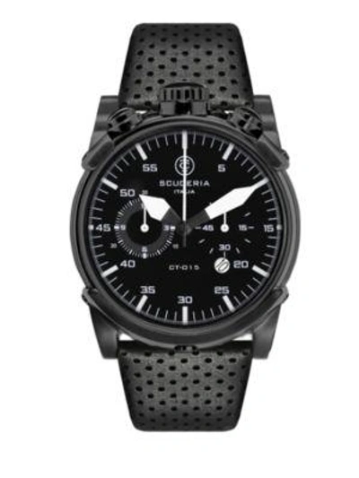 Shop Ct Scuderia Touring Stainless Steel Watch In Black