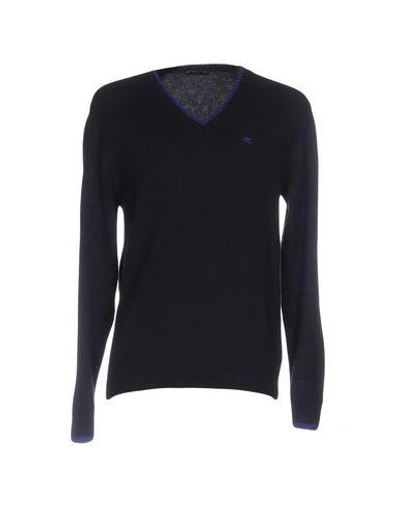 Shop Etro Sweaters In Dark Blue