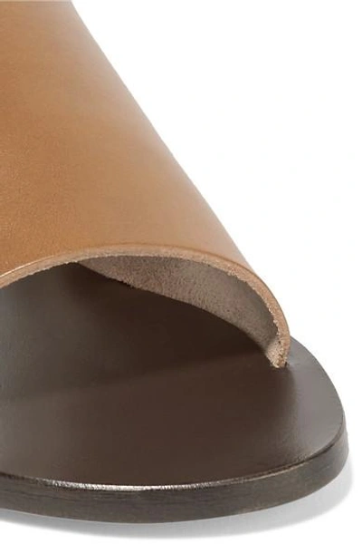 Shop Atp Atelier Cala Cutout Leather Slides