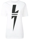 NEIL BARRETT lighting print T-shirt,PNJT60SF558S12113719