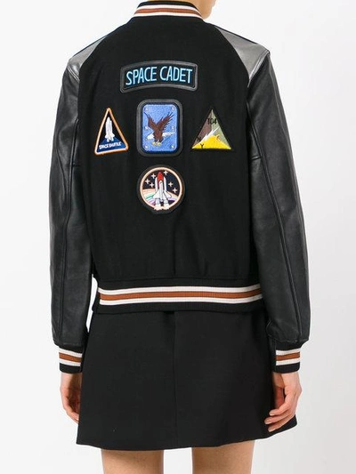 Shop Coach Space Varsity Jacket - Black