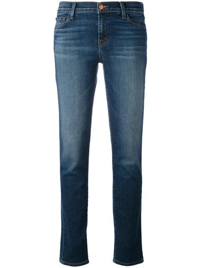 Shop J Brand Faded Straight Jeans - Blue