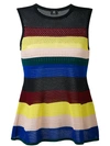 PS BY PAUL SMITH stripe flared top,HANDWASH