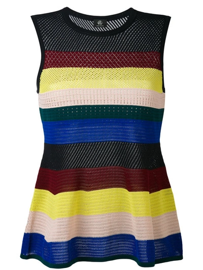 Ps By Paul Smith Stripe Flared Top