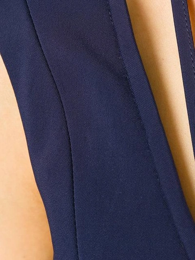 Shop Victoria Beckham Off Shoulder Bustier Dress In Blue