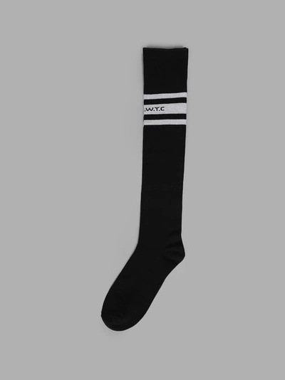 Ktz Men's Black Long Stripes Socks