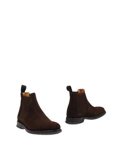 Church's Ankle Boots In Dark Brown