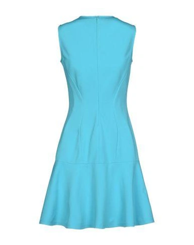 Shop Michael Kors Short Dress In Turquoise