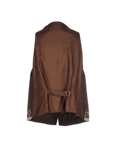 Shop Dolce & Gabbana Suit Vest In Dark Brown