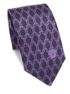 VERSACE EMBROIDERED SILK BOXED TIE,0400094933333