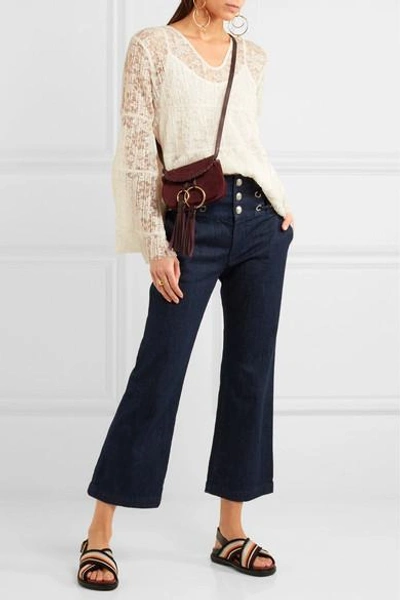 Shop See By Chloé Plissé Leavers Lace Top