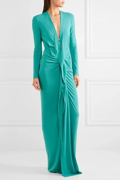 Roland Mouret Compeyson Open-back Stretch-crepe Gown | ModeSens
