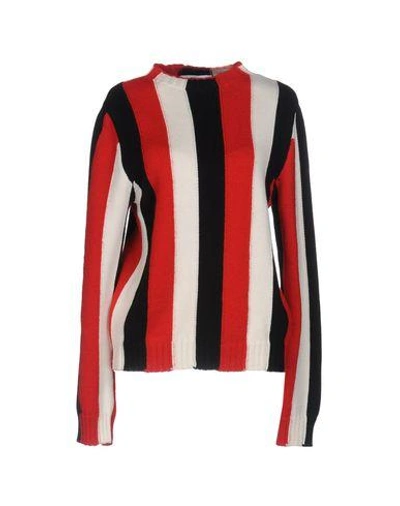 Shop Msgm Sweater In Red