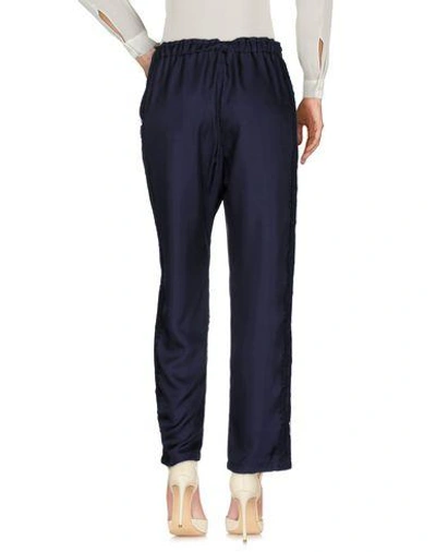Shop Clu Casual Pants In Dark Blue