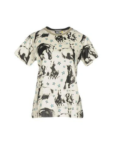 Shop Fausto Puglisi T-shirt In Ivory