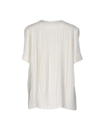 Shop Victoria Victoria Beckham Blouses In Ivory