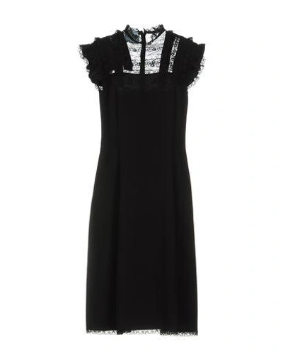 Prada Midi Dresses In Black