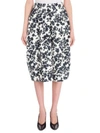 JIL SANDER Floral-Print Cotton Skirt
