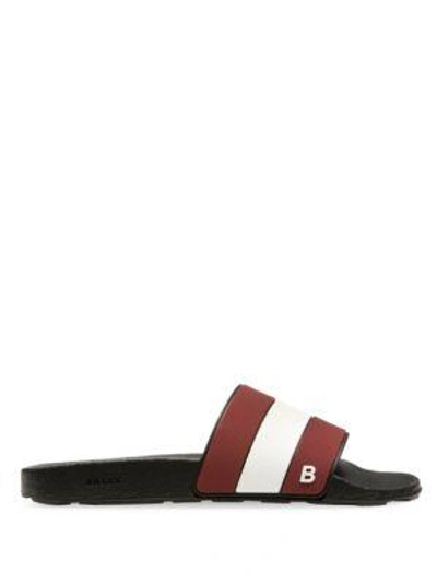 Shop Bally Sleter Slides In Black-multi