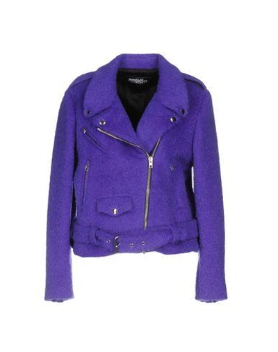 Shop Jeremy Scott Biker Jacket In Purple