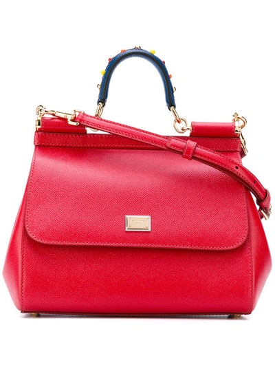 Dolce & Gabbana Sicily Shoulder Bag - Red