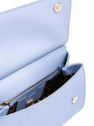 Shop Dolce & Gabbana Mittelgrosse 'sicily' Handtasche In Blue
