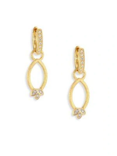Shop Jude Frances Sonoma Simple Marquis Leaf Diamond & 18k Yellow Gold Earring Charms