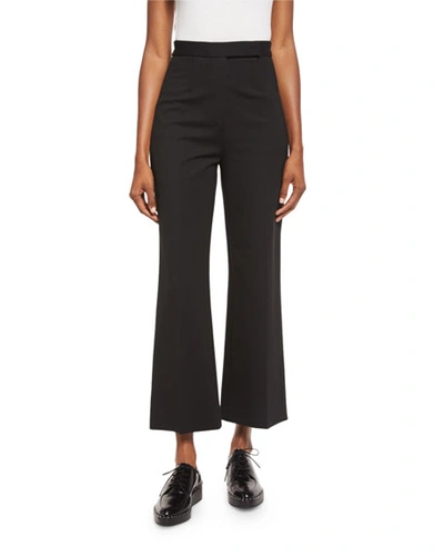 Marc Jacobs Creased Cropped Trousers, Black