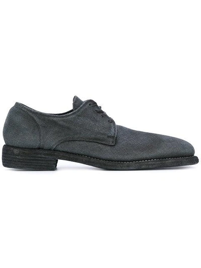 Shop Guidi Casual Derby Shoes In Grey