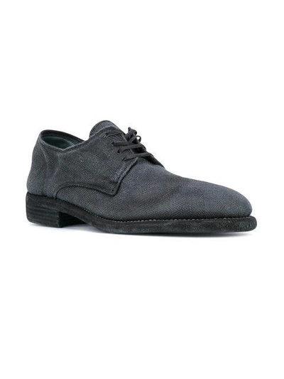 Shop Guidi Casual Derby Shoes In Grey