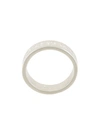 MAISON MARGIELA MAISON MARGIELA LOGO EMBOSSED RING - METALLIC,S55UQ0056S1085712119028