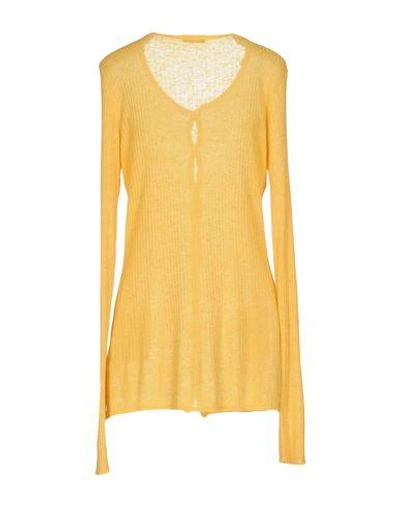 Shop Fred Perry Cardigan In Yellow