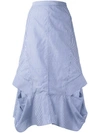 CHALAYAN A line frill skirt,DRYCLEANONLY