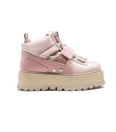 Puma Pink 'fenty X By Rihanna' Sneaker Boots In Silver/pink | ModeSens