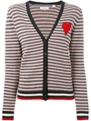 CHINTI & PARKER cashmere jacquard heart cardigan,KJ1812021323