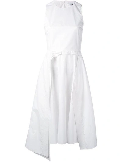 Shop Chalayan Layered A-line Sleeveless Dress In White