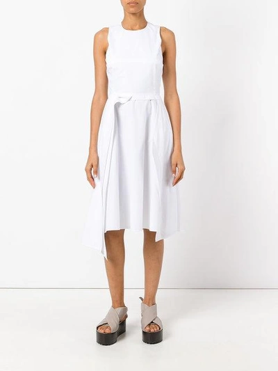 Shop Chalayan Layered A-line Sleeveless Dress In White