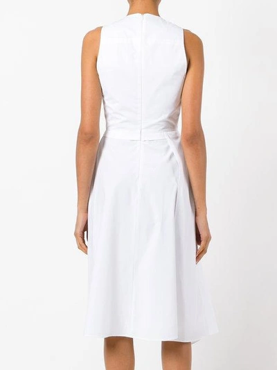 Shop Chalayan Layered A-line Sleeveless Dress In White