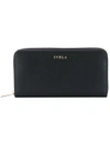 Furla Classic Zip Around Wallet In Black