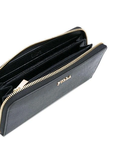 Shop Furla Zip Around Wallet In Black