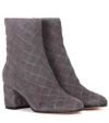 GIANVITO ROSSI EXCLUSIVE TO MYTHERESA.COM - QUILTED SUEDE ANKLE BOOTS,P00266539-7