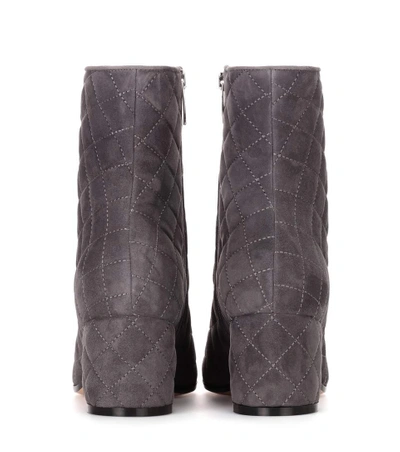 Shop Gianvito Rossi Exclusive To Mytheresa.com - Quilted Suede Ankle Boots In Female