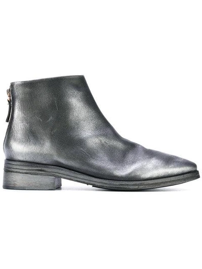 Shop Marsèll Pointed Toe Ankle Boots In Grey