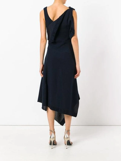 Shop Victoria Beckham Asymmetric Draped Dress