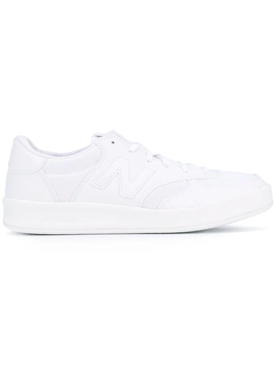 New Balance 300 Perforated Microfiber Sneakers In White