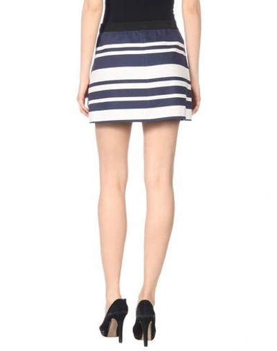 Shop Neil Barrett Mini Skirt In Dark Blue