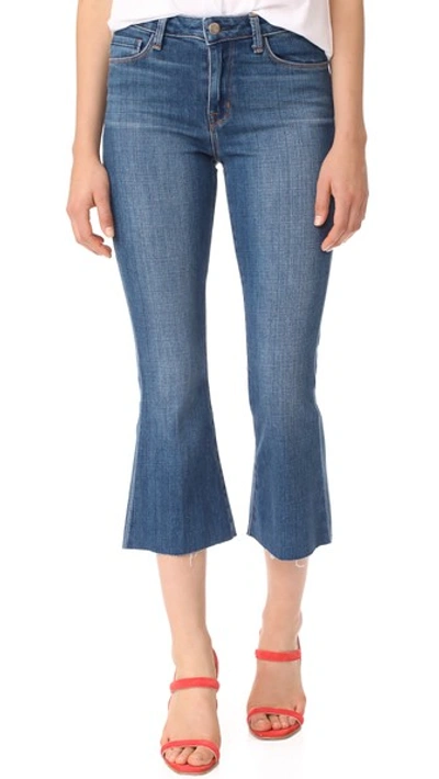 L Agence Sophia High Rise Crop Jeans In Authentique