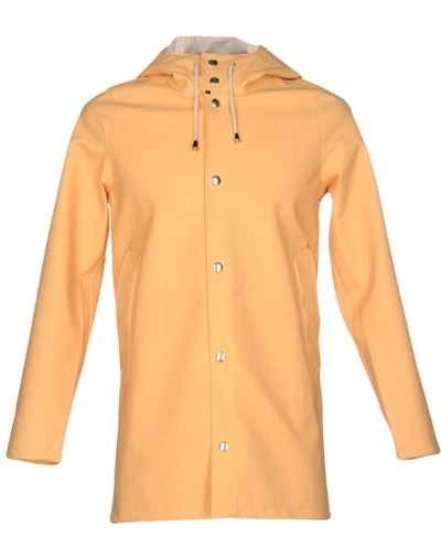 Stutterheim Full-length Jacket In Apricot