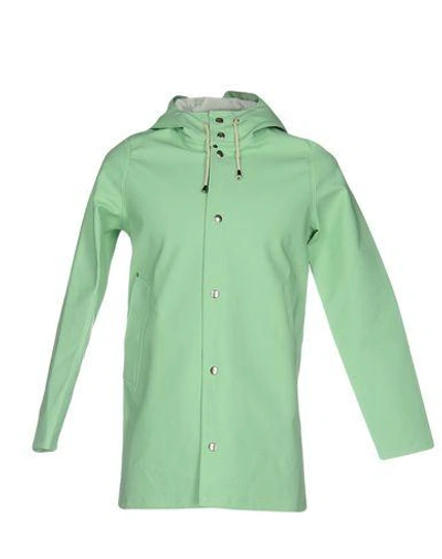 Shop Stutterheim Full-length Jacket In Light Green