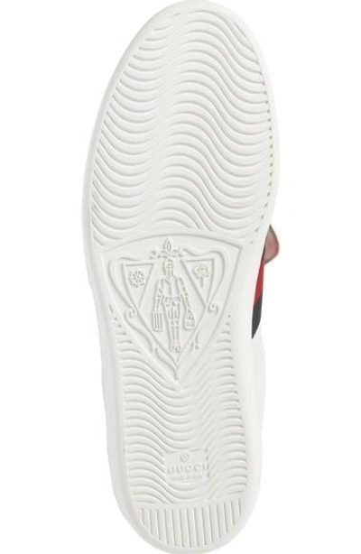 Shop Gucci New Ace Embroidered Patch Sneaker In Bianco Multi